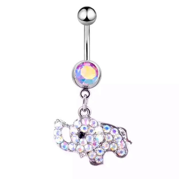 Elephant Belly Button Ring